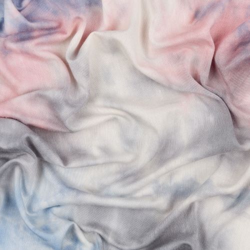  JERSEY DE BAMBOU TIE DYE - CIEL/ROSE 