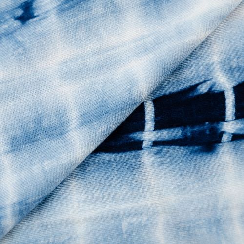  JERSEY DE BAMBOU TIE DYE GEO - DENIM 