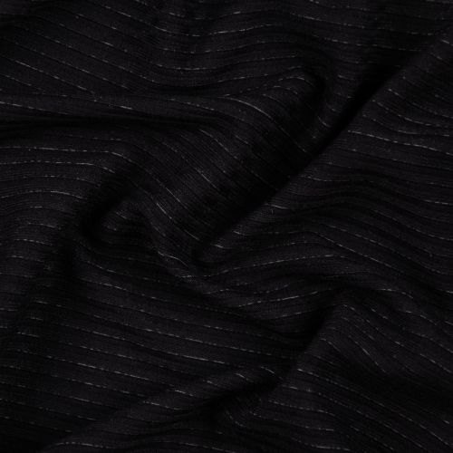 TRICOT CÔTE DE BAMBOU - NOIR