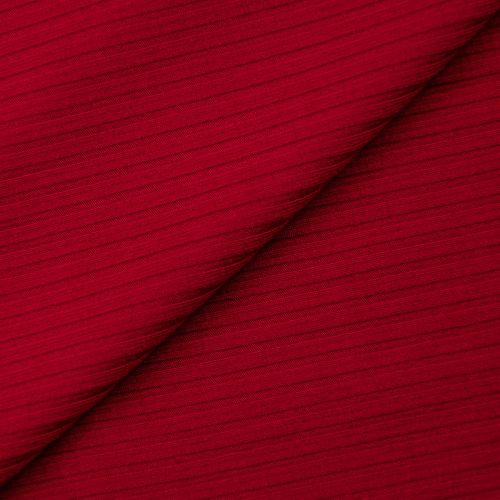 TRICOT CÔTE DE BAMBOU - ROUGE