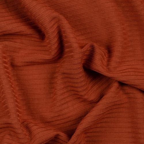 TRICOT CÔTE DE BAMBOU - ORANGE BRULÉ