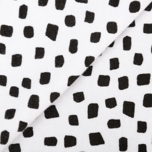 JERSEY BIOLOGIQUE PAR POPPY - CARRÉS BLANC