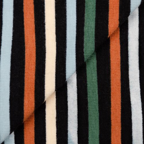 JERSEY BIOLOGIQUE PAR POPPY - RAYURES NOIR 