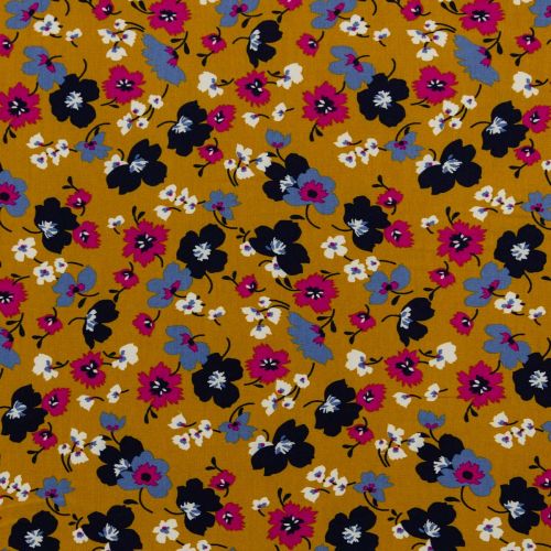 JERSEY DE MODAL PAR POPPY - FLORAL OCRE