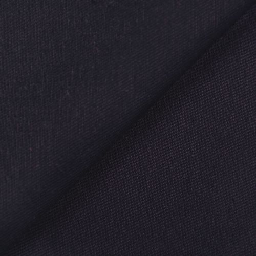 TWILL DE CHANVRE ET COTON BIOLOGIQUE - AUBERGINE FONCÉ