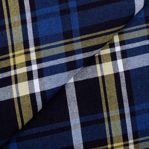 DENIM HOUSE OF DENIM PAR ROBERT KAUFMAN - TARTAN BLEU