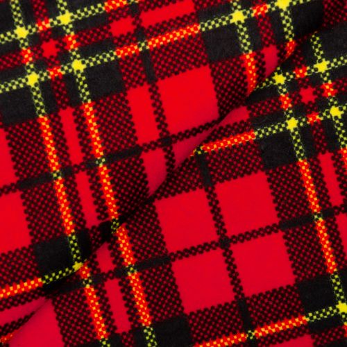FLANNELETTE PAR CAMELOT - TARTAN ROUGE