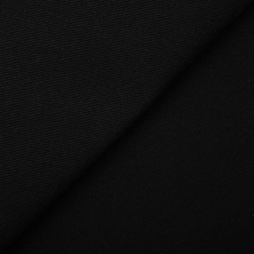 TWILL DE COTON EXTENSIBLE LEWIS - NOIR