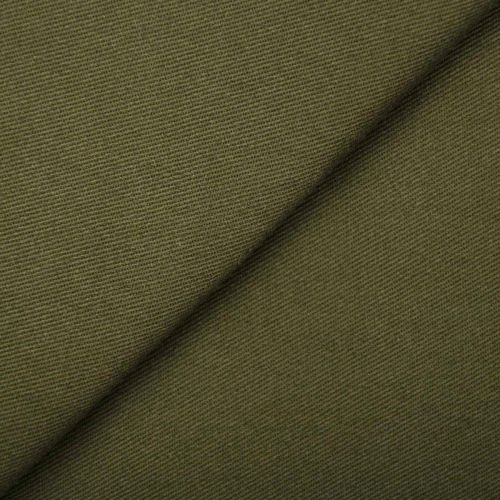 TWILL DE COTON EXTENSIBLE LEWIS - OLIVE