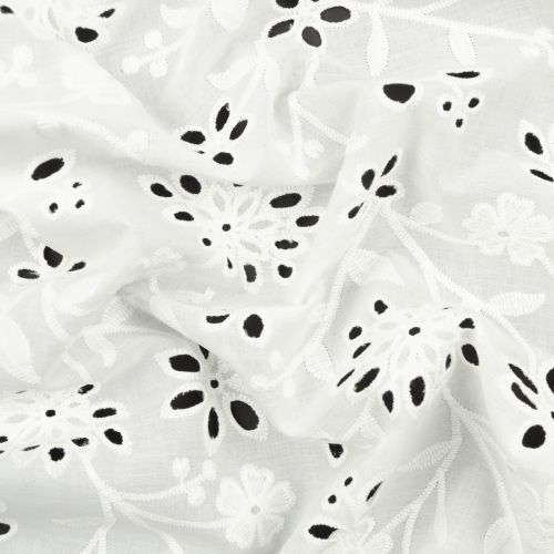 BRODERIE ANGLAISE SALLY - BLANC