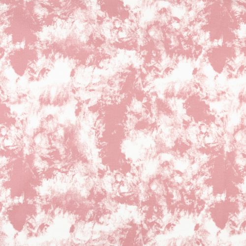 DENIM DE COTON IMPRIMÉ TIE DYE - ROSE