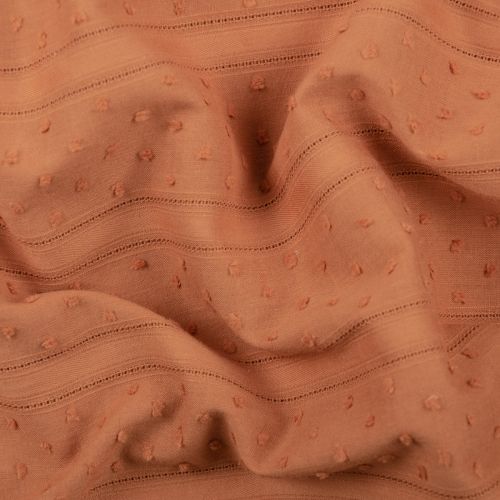 COTONNADE TEXTURÉE CHLOÉ - TERRA COTTA