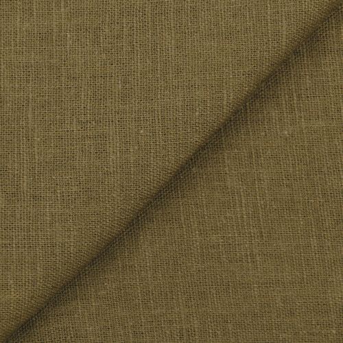 POPELINE LIN/VISCOSE SOFIA - OLIVE