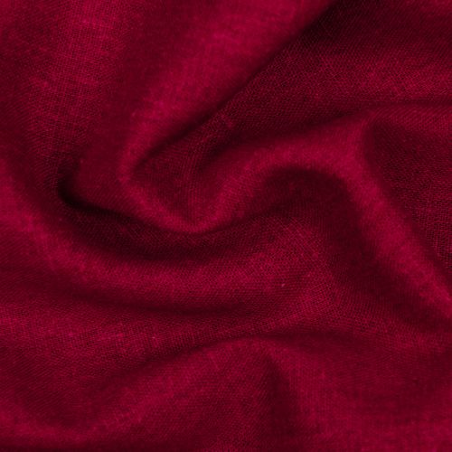 POPELINE LIN/VISCOSE SOFIA - ROUGE VIN