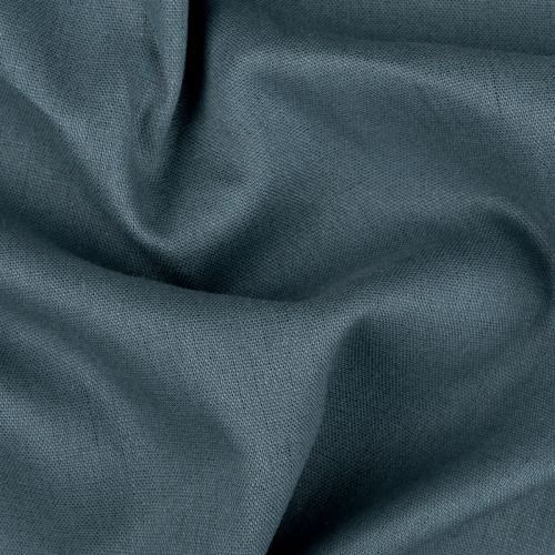 POPELINE LIN/VISCOSE SOFIA - BLEU MINÉRAL