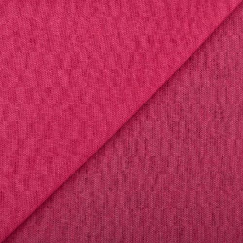 POPELINE LIN/VISCOSE SOFIA - FUCHSIA