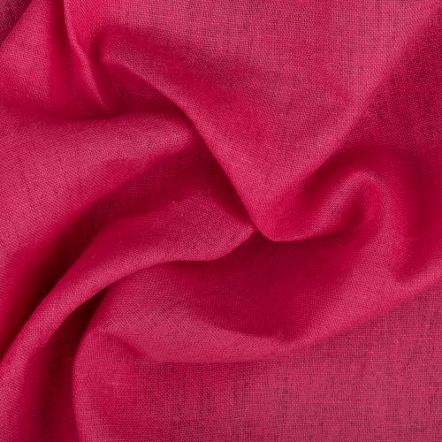 POPELINE LIN/VISCOSE SOFIA - FUCHSIA