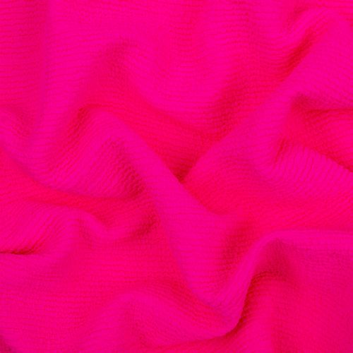 TRICOT SEERSUCKER TROPEZ - ROSE VIBRANT
