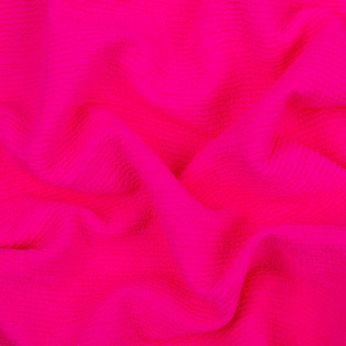 TRICOT SEERSUCKER TROPEZ - ROSE VIBRANT