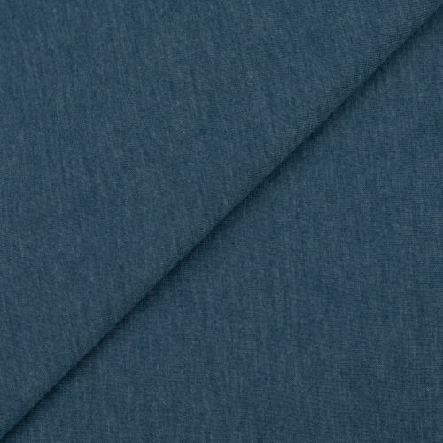 JERSEY DE COTON BIOLOGIQUE - BLEU MÉRIDIEN