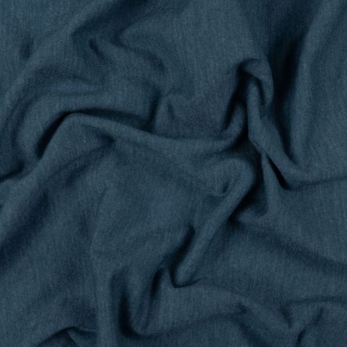 JERSEY DE COTON BIOLOGIQUE - BLEU MÉRIDIEN