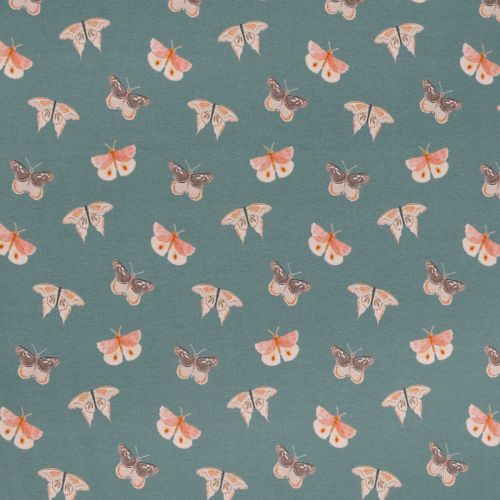 JERSEY BIOLOGIQUE PAPILLONS PAR POPPY - DENIM