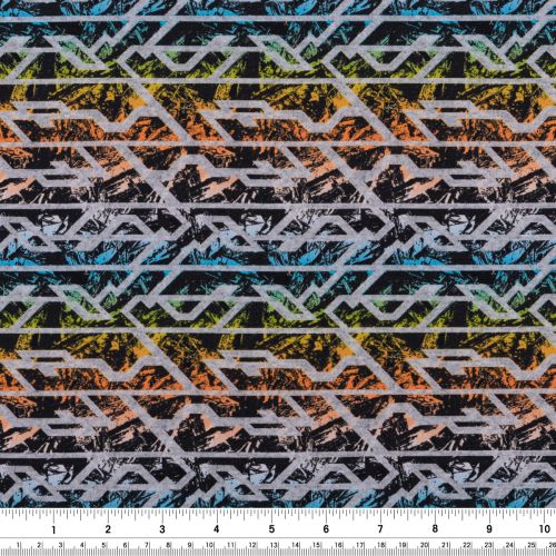 TRICOT FRANÇAIS DIGITAL ABSTRAIT - MULTI