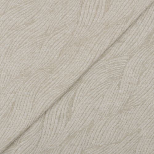 TRICOT MOTIF VAGUES - BEIGE