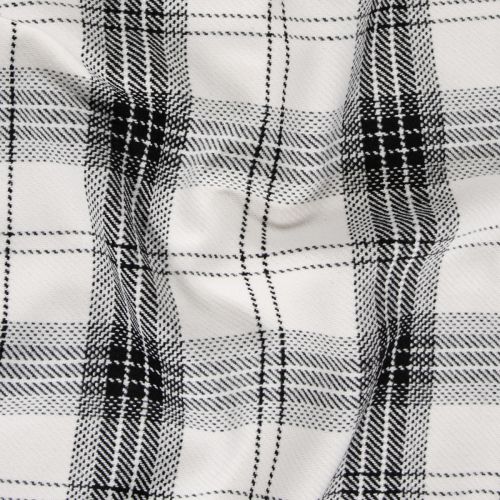 TARTAN GARCELLE - BLANC CASSÉ