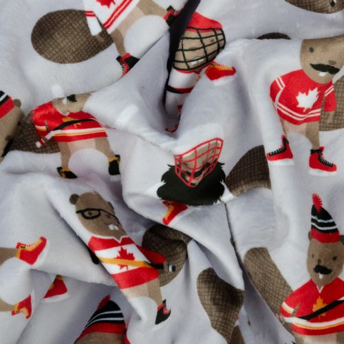MINKY PURELY CANADIAN EH! - HOCKEY BEAVERS GRIS