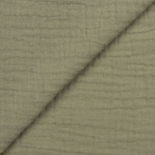 MOUSSELINE BIO - VERT SAUGE