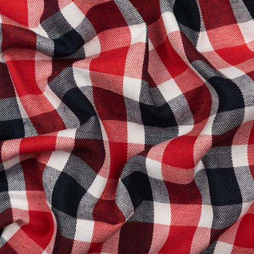 FLANNELETTE CLASSIQUE À CARREAUX BILLIE - MARINE, ROUGE & BLANC