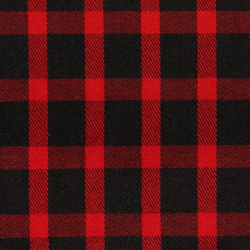 FLANNELETTE CLASSIQUE À CARREAUX LOU - NOIR & ROUGE