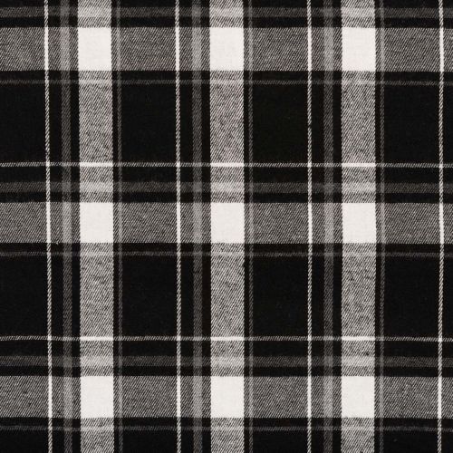 FLANNELETTE CLASSIQUE À CARREAUX PASCAL - NOIR & BLANC