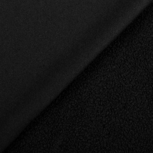 OUATÉ PELUCHE NORDIK REVERSIBLE ANTI BOULOCHAGE - NOIR