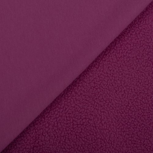 OUATÉ PELUCHE NORDIK REVERSIBLE ANTI BOULOCHAGE - MAGENTA