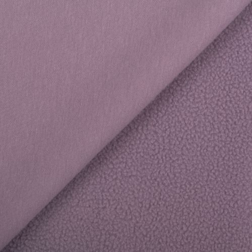 OUATÉ PELUCHE NORDIK REVERSIBLE ANTI BOULOCHAGE - LILAS