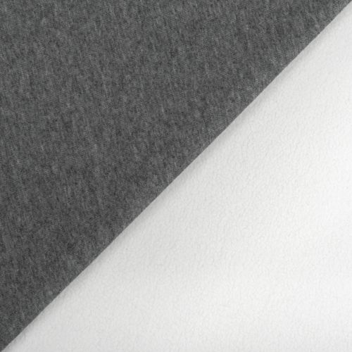 OUATÉ PELUCHE NORDIK REVERSIBLE ANTI BOULOCHAGE - GRIS CHINÉ/BLANC
