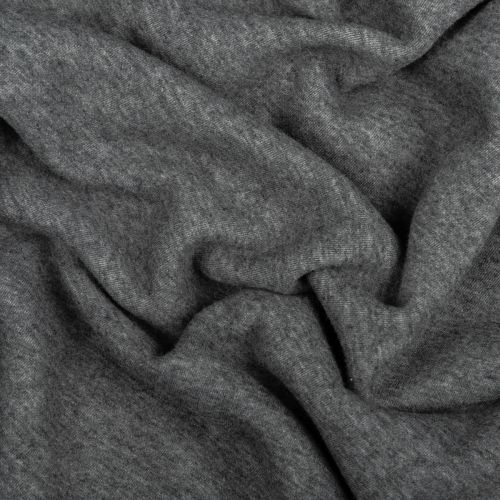 OUATÉ PELUCHE NORDIK REVERSIBLE ANTI BOULOCHAGE - GRIS CHINÉ/BLANC