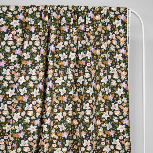 COTON OUATÉ SPRING FLOWERS PAR POPPY - VERT