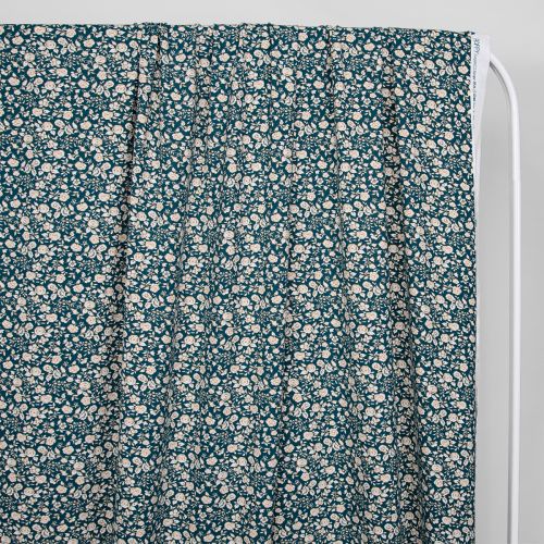 JERSEY DE BAMBOU FLORAL PAR POPPY - VERT FONCÉ