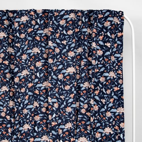 JERSEY DE BAMBOU FLEURS PAR POPPY - NAVY