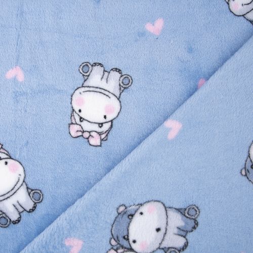 POLAR PELUCHE HIPPOS - BLEU