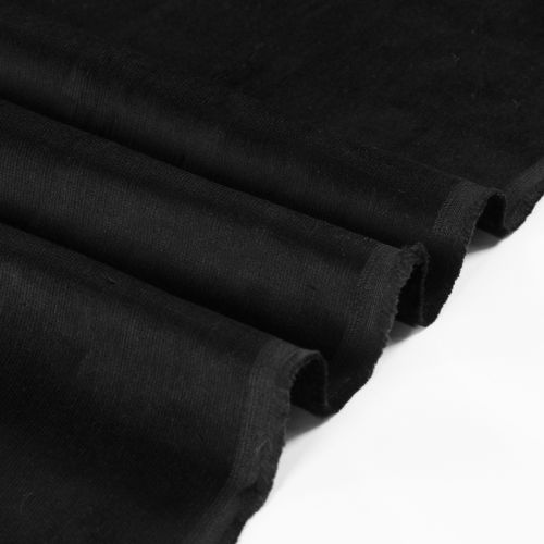 VELOURS COTELÉ EXTENSIBLE - NOIR