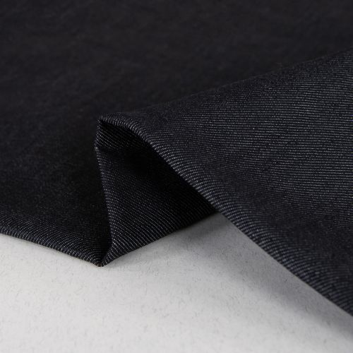 DENIM EXTENSIBLE FLAMMÉ BRUT - INDIGO