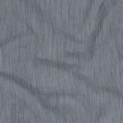 DENIM A RAYURE EXTENSIBLE BRUT - INDIGO/BLANC