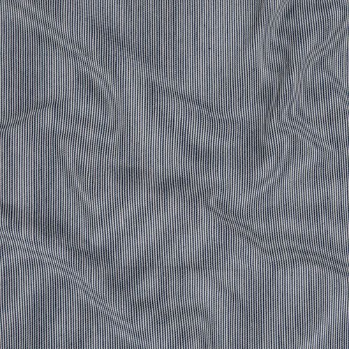 DENIM A RAYURE EXTENSIBLE BRUT - INDIGO/BLANC