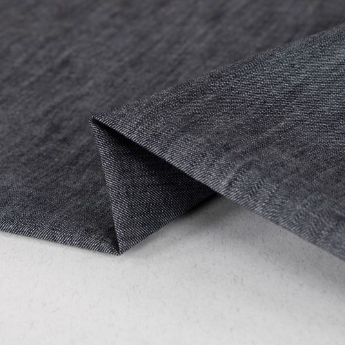 DENIM EXTENSIBLE CHAMBRAY BRUT- INDIGO