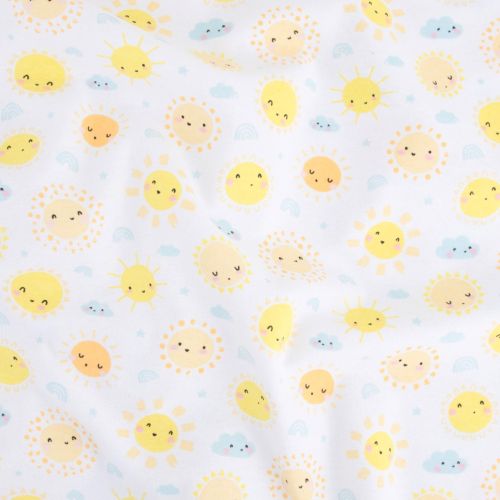 FLANNELETTE BRIGHT SUNSHINE DAY - BLANC