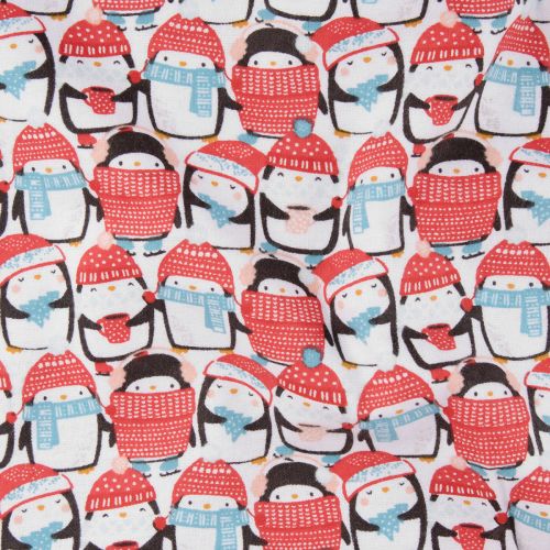 FLANNELETTE PACKED PENGUIN PARTY - MULTI